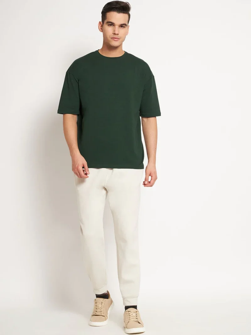 Olive - Drop Shoulder T-shirt - Image 2