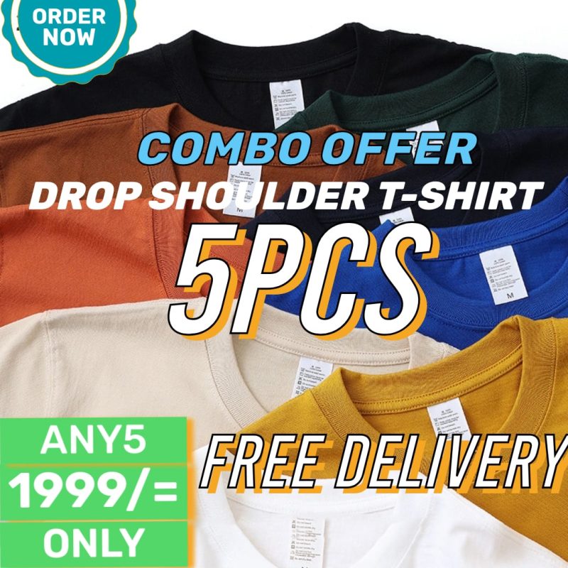 Any 5pcs - Drop Shoulder Combo