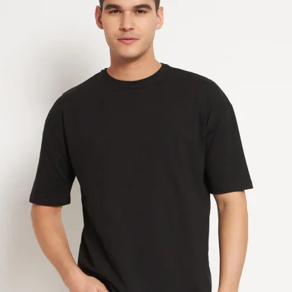 Black - Drop Shoulder T-shirt