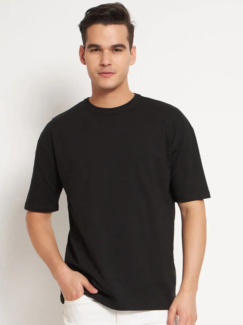 Black - Drop Shoulder T-shirt