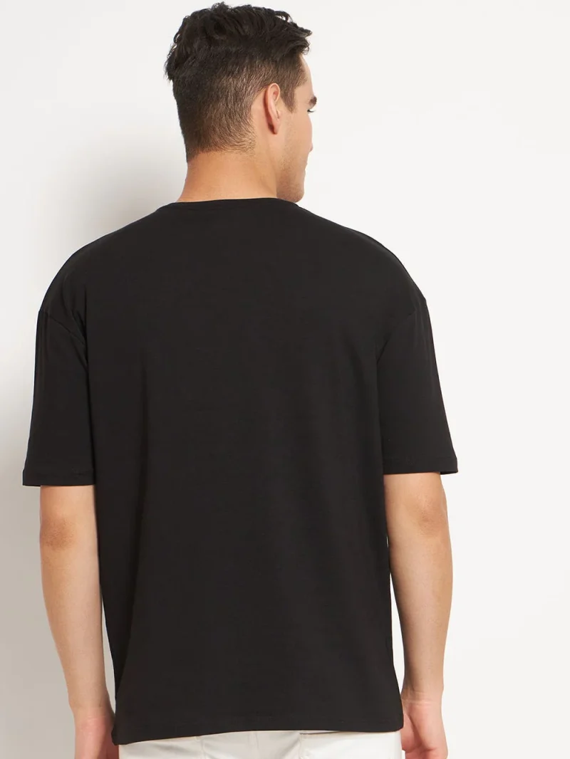 Black - Drop Shoulder T-shirt - Image 3