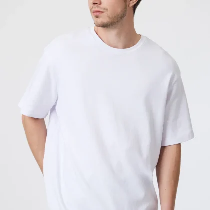 White - Drop Shoulder T-shirt