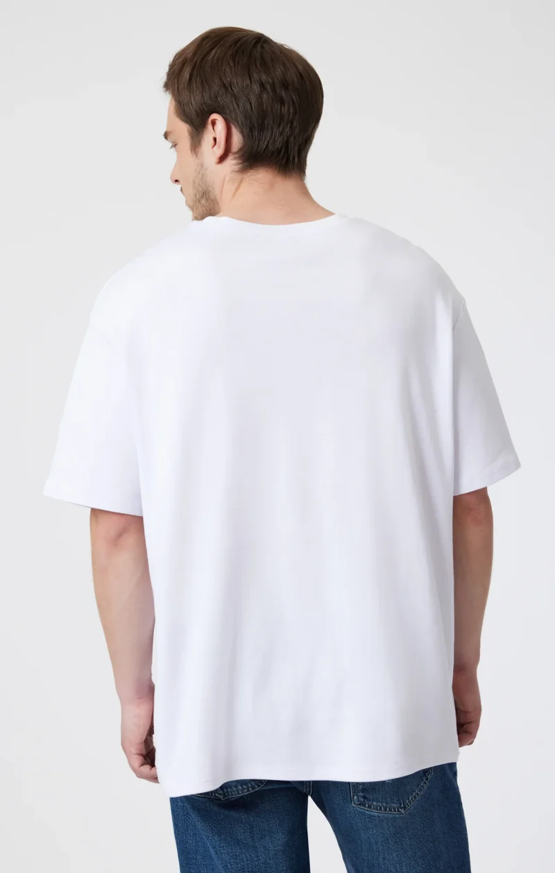 White - Drop Shoulder T-shirt - Image 4