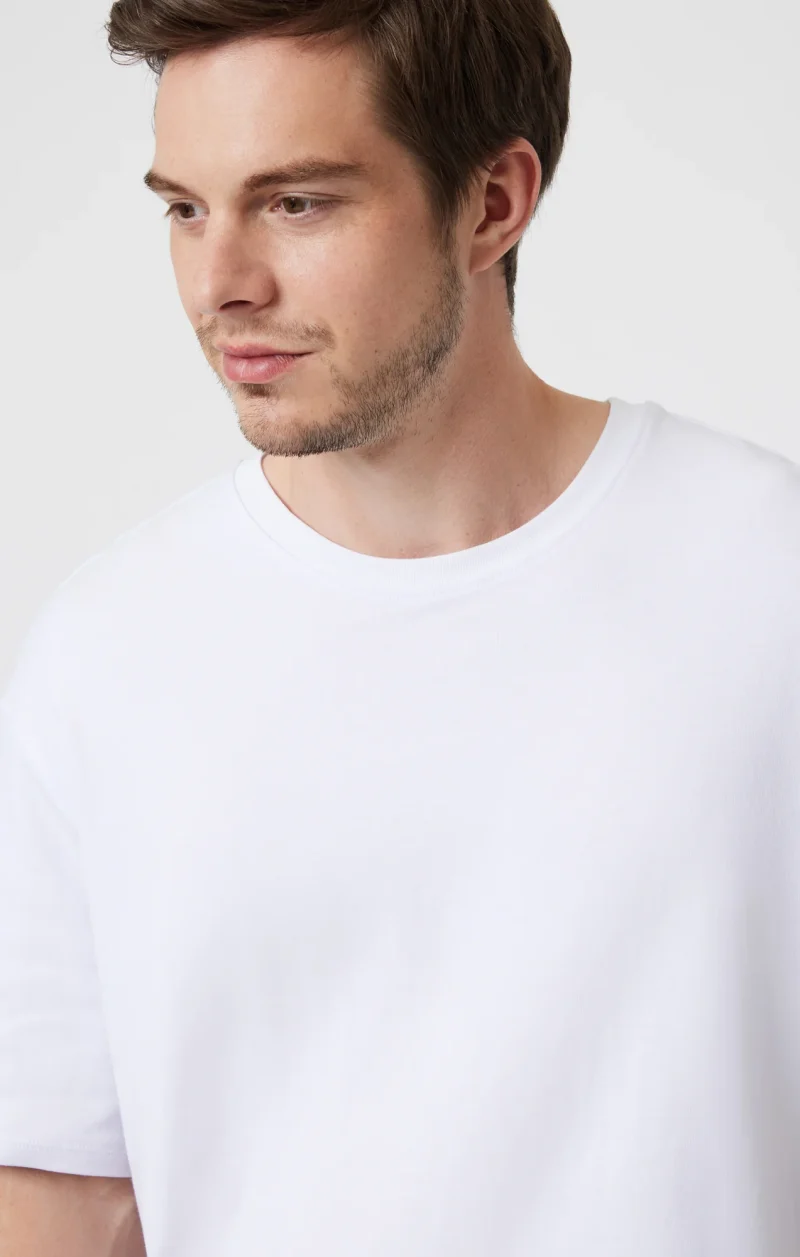 White - Drop Shoulder T-shirt - Image 3