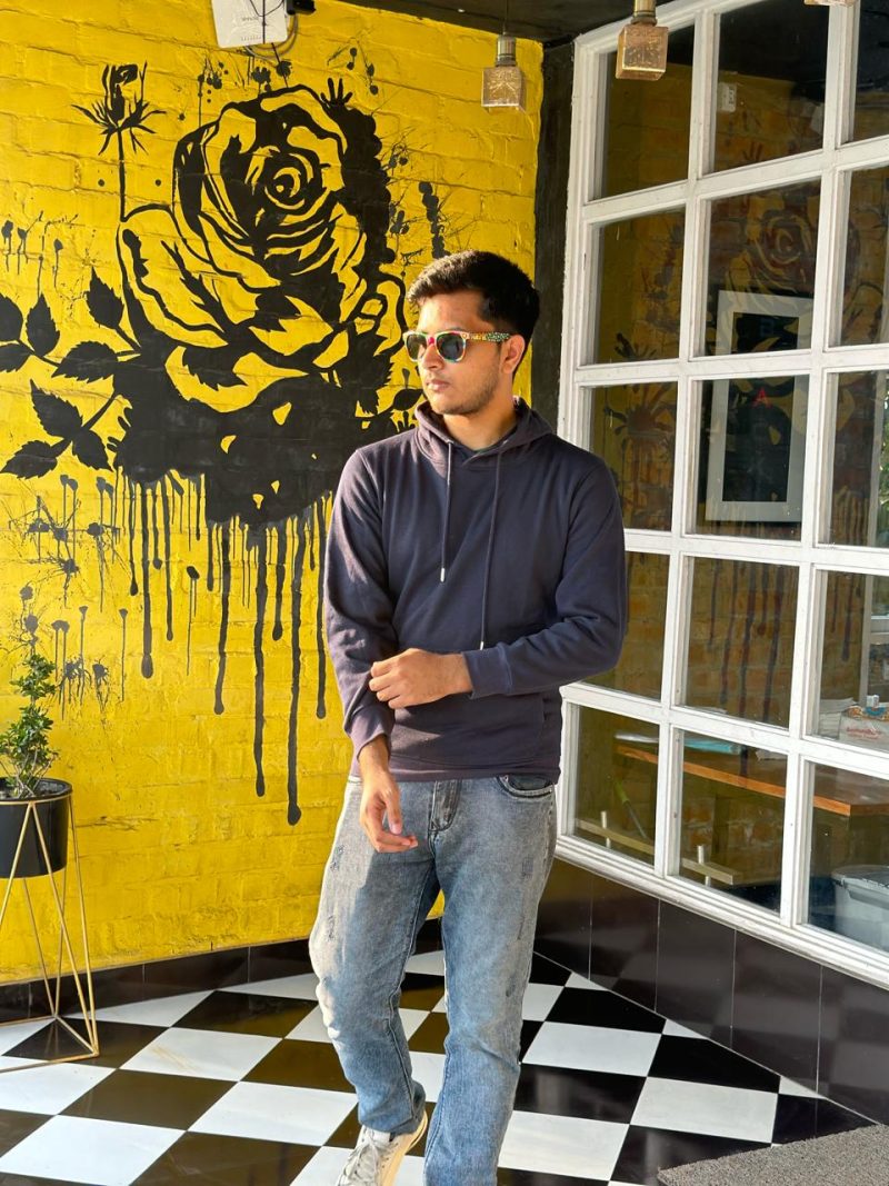 Premium Hoodie - Navy Blue - Image 2