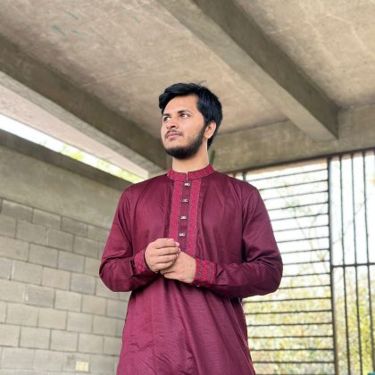 Premium Panjabi - Maroon