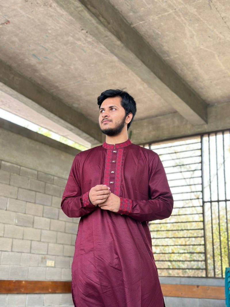 Premium Panjabi - Maroon