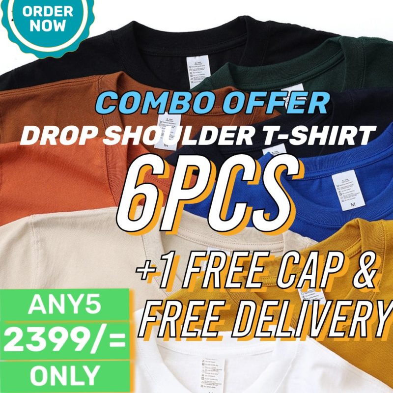 Any 6pcs - Drop Shoulder Combo