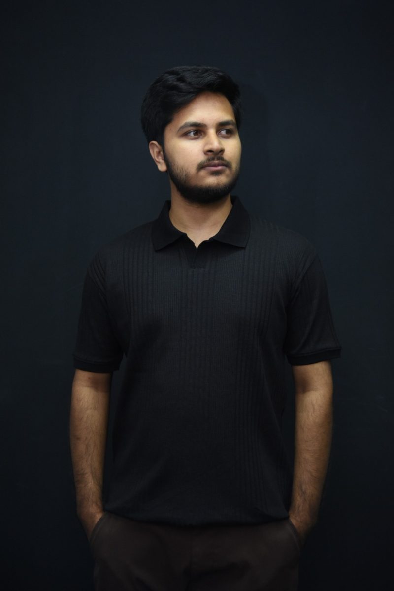 Spicy Black - Textured Polo Shirt - Image 2