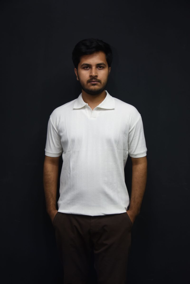 Spicy White - Textured Polo Shirt - Image 3
