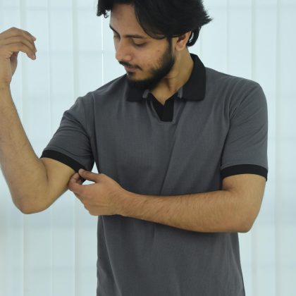 Ash - Contrast Polo Shirt