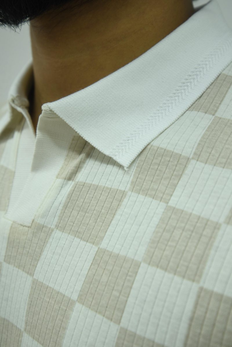 Square Cream - Executive Polo Shirt