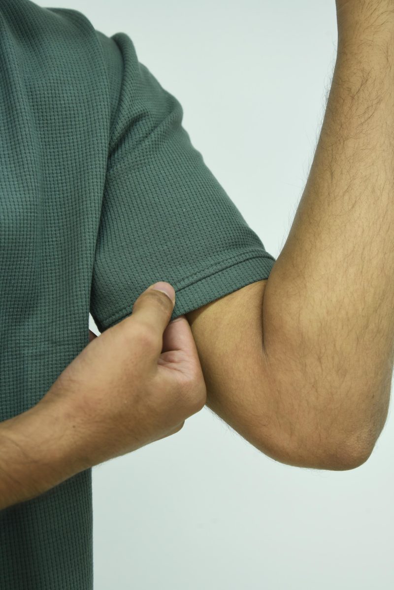 Olive - Textured Polo Shirt - Image 3