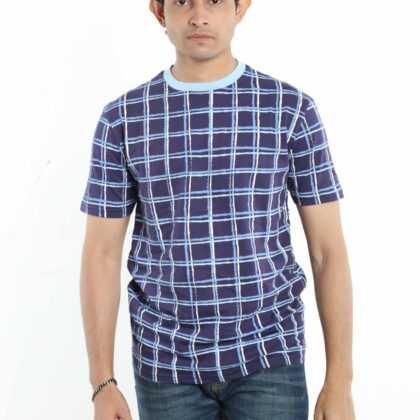 Blue - Half Sleeve Tee