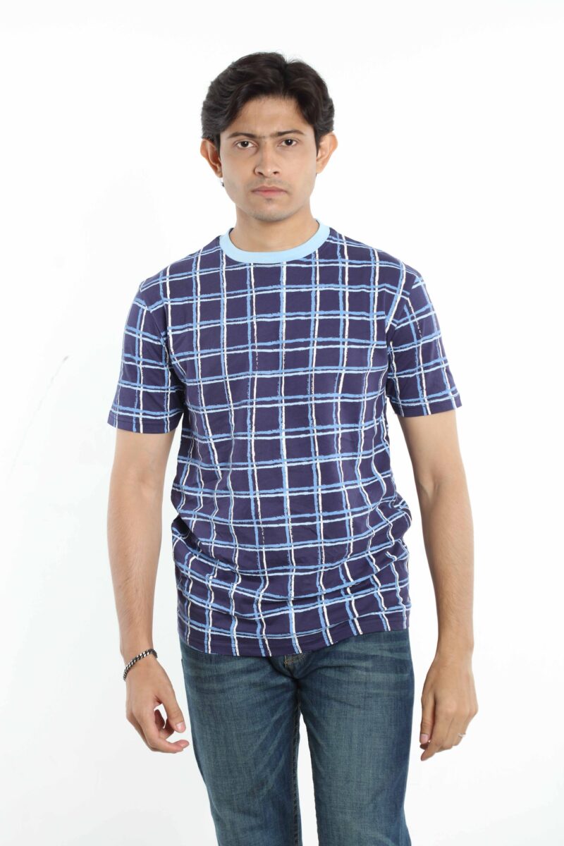 Blue - Half Sleeve Tee