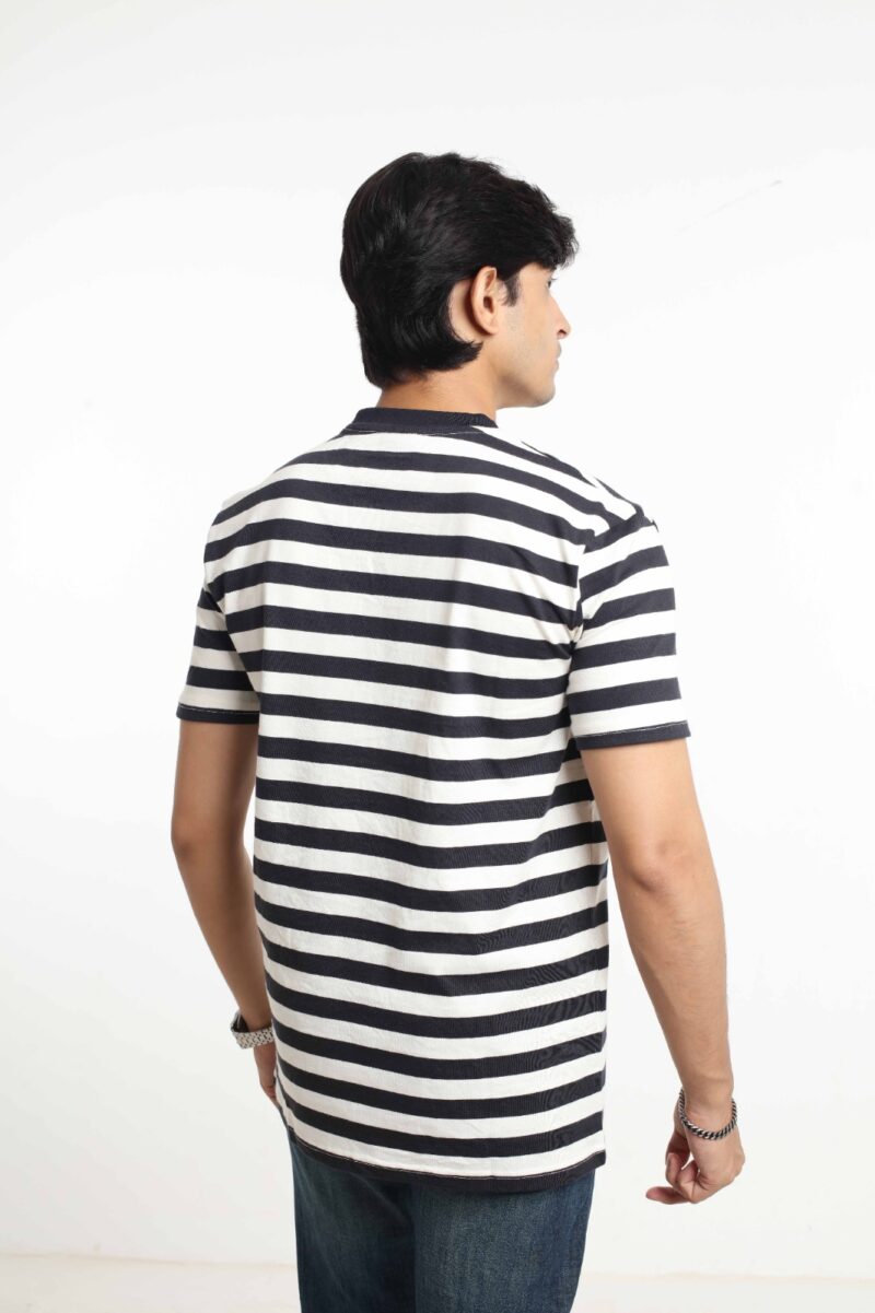 Black Stripe - Half Sleeve Tee - Image 7