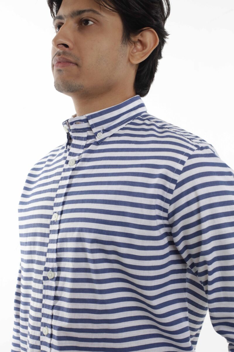 Horaizon Navy - Casual Printed Shirt - Image 3