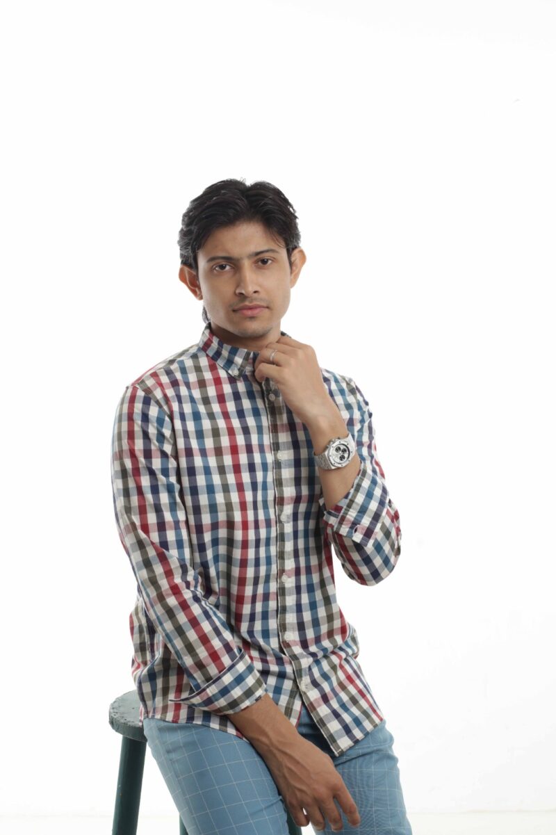 Multicolor Cheque Shirt - Image 4