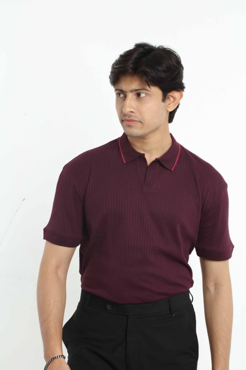 Maroon - Relax Polo (Light Weight) - Image 8