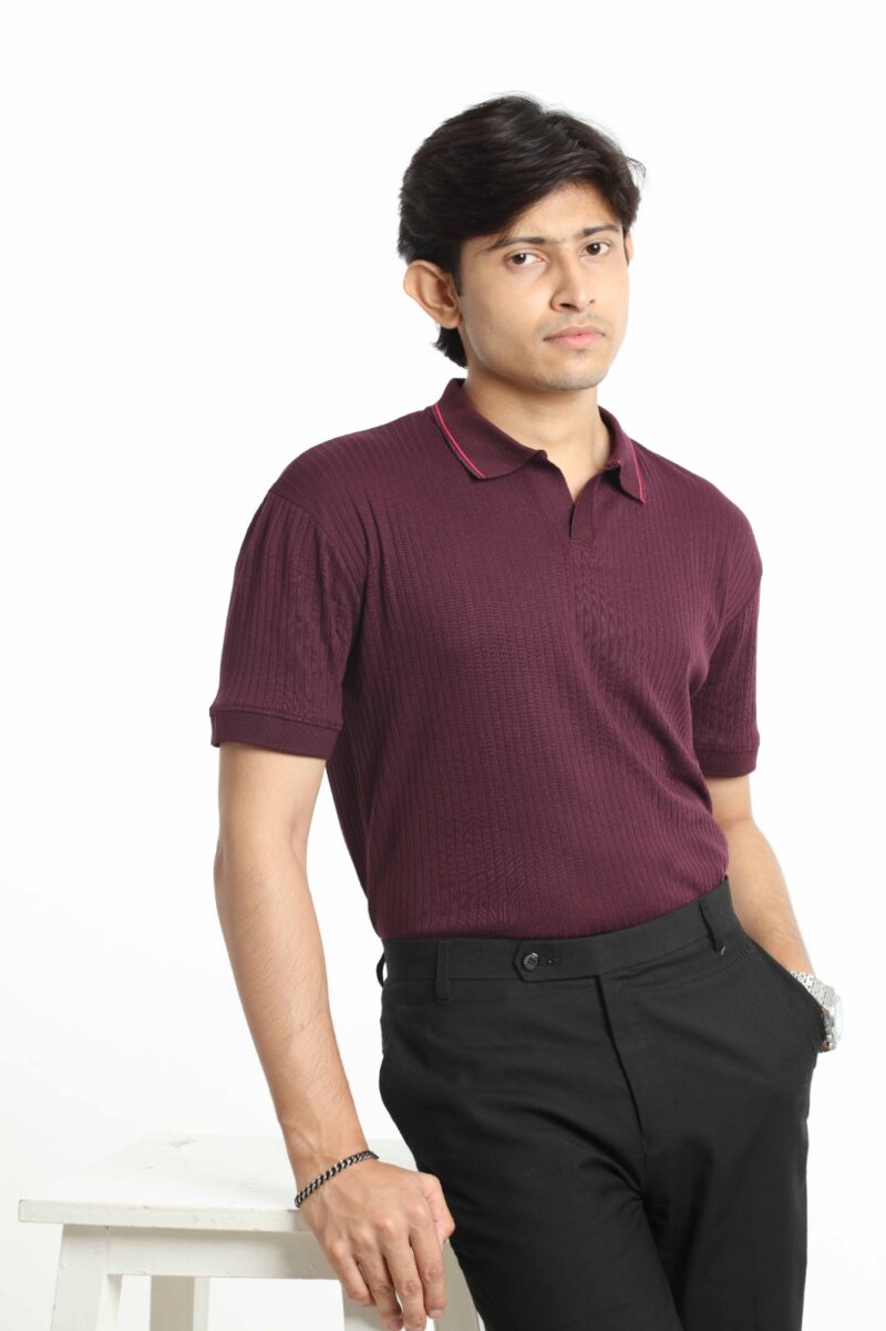 Maroon - Relax Polo (Light Weight) - Image 6