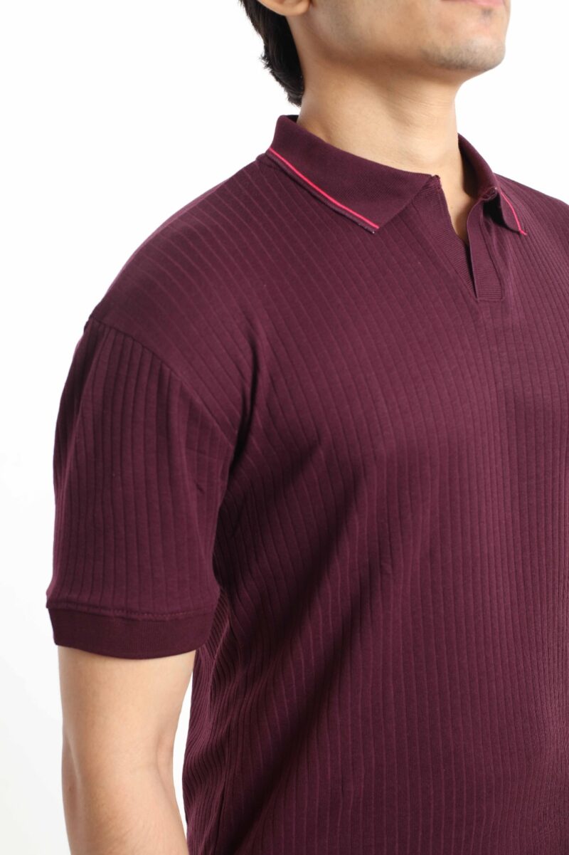 Maroon - Relax Polo (Light Weight) - Image 3