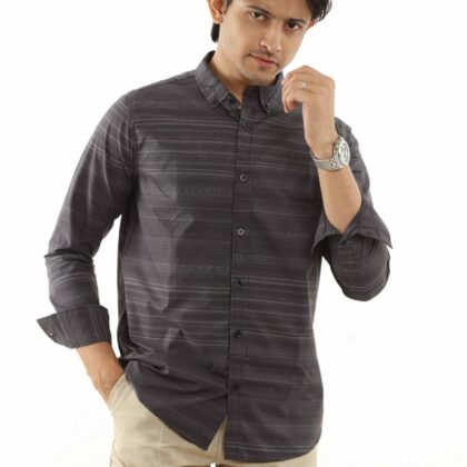 Space Line - Casual Printed Shirt