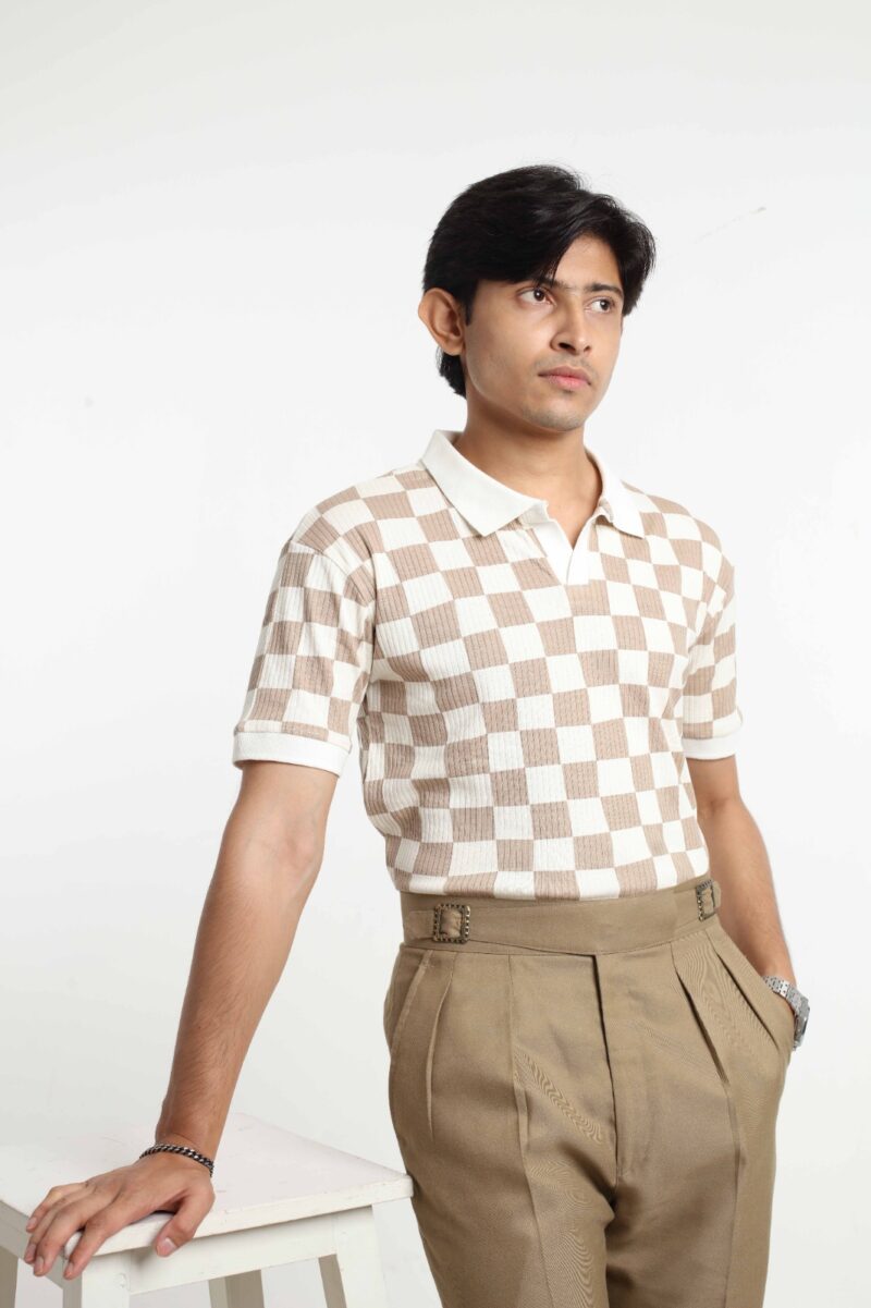 Square Brown - Executive Polo Shirt - Image 3