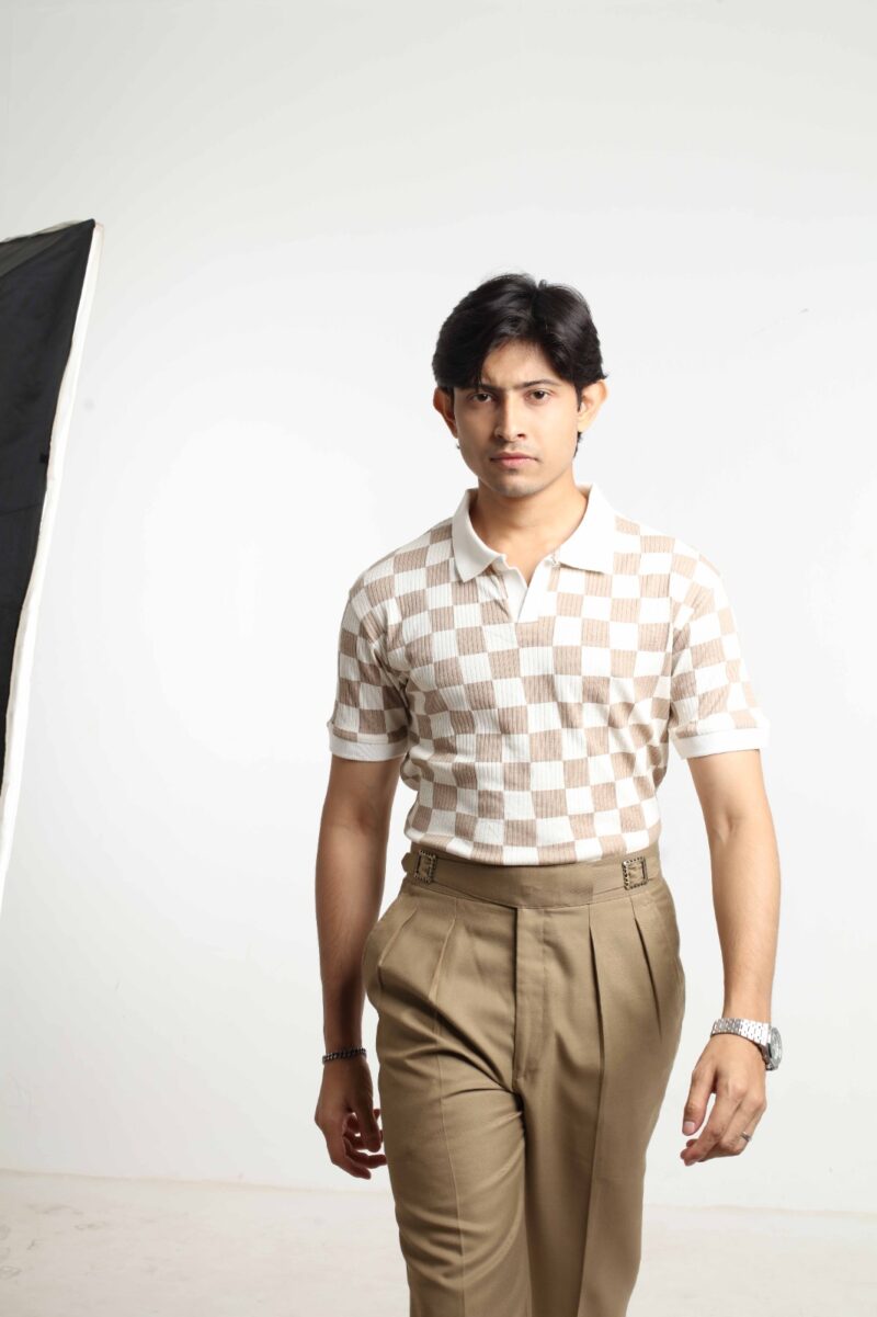 Square Brown - Executive Polo Shirt - Image 4