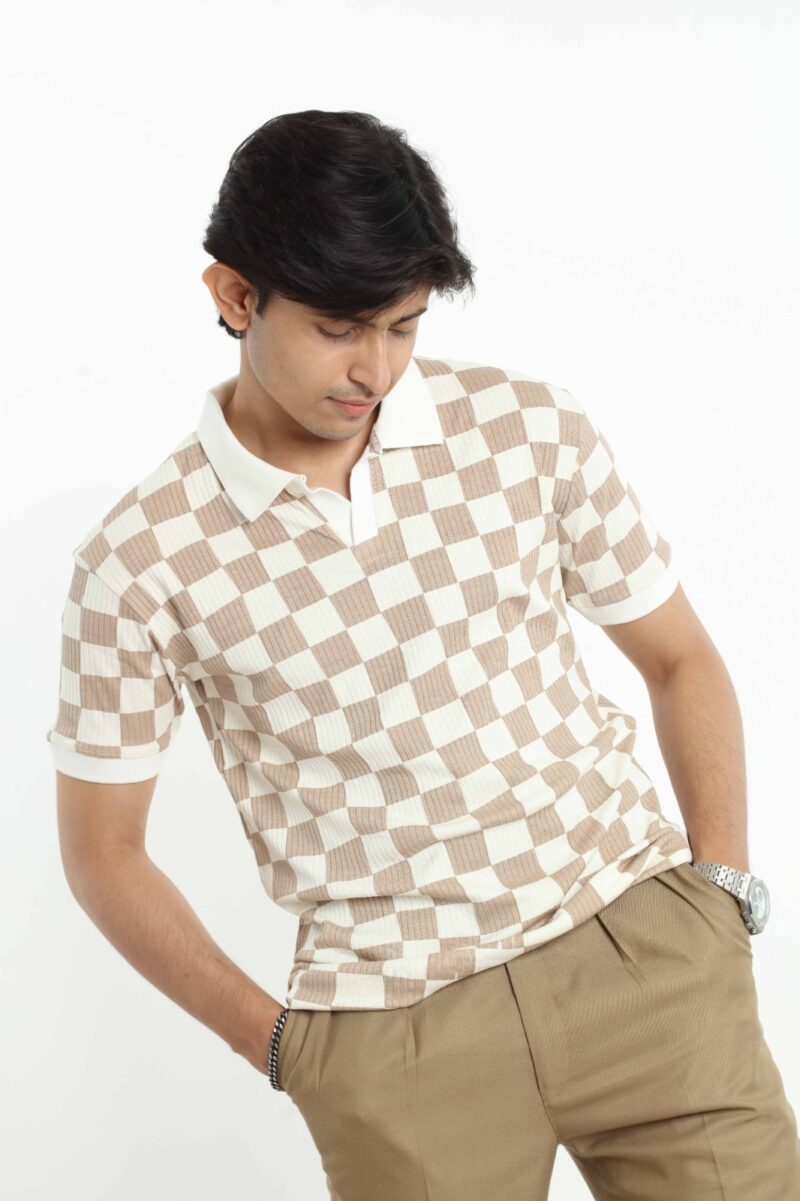 Square Brown - Executive Polo Shirt - Image 6