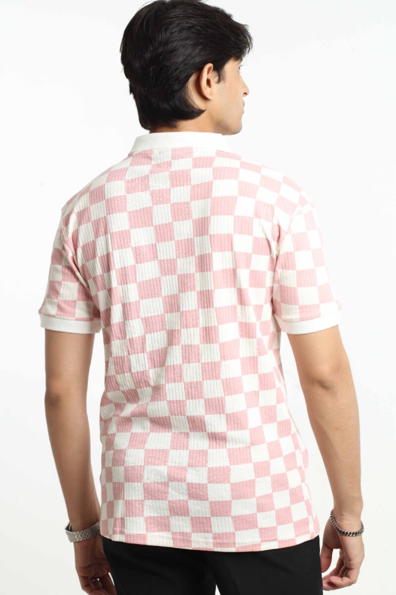 Square Pink - Executive Polo Shirt - Image 5