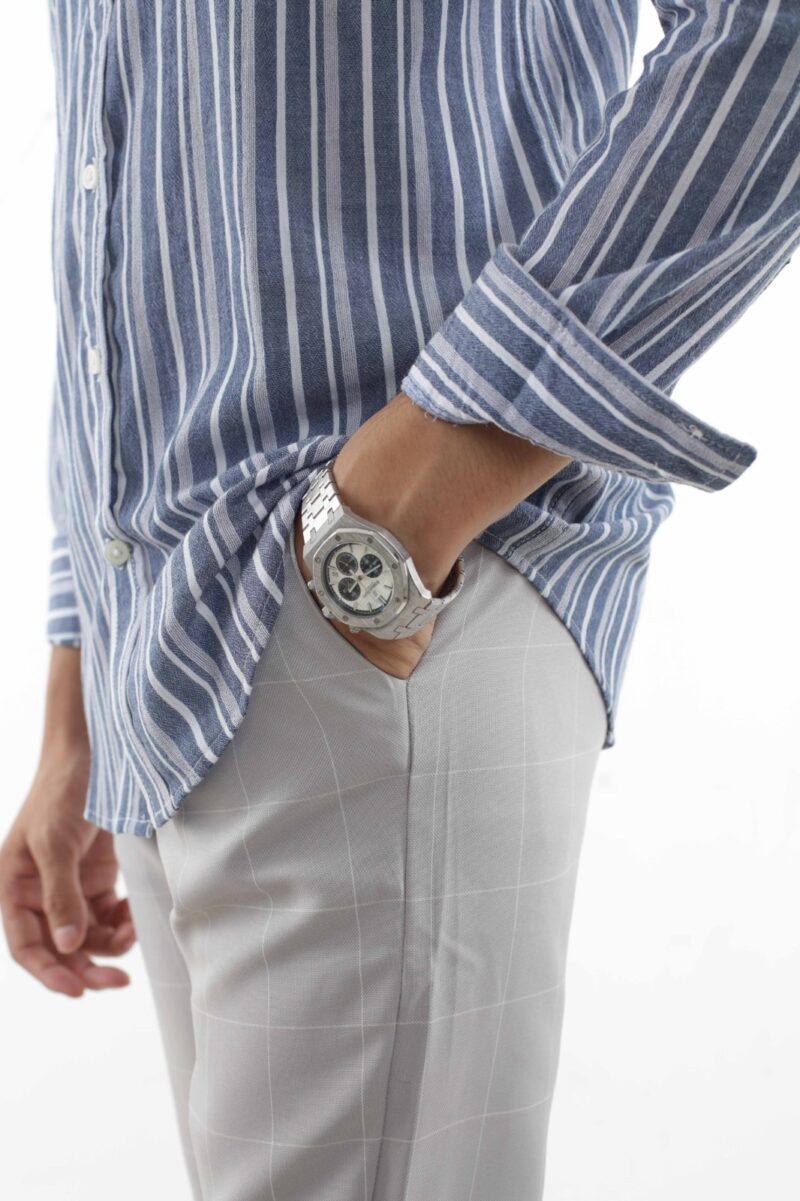 Vertical Stripe - Casual Printed Shirt - Image 3